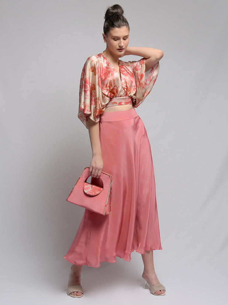 Coral Spread Skirt