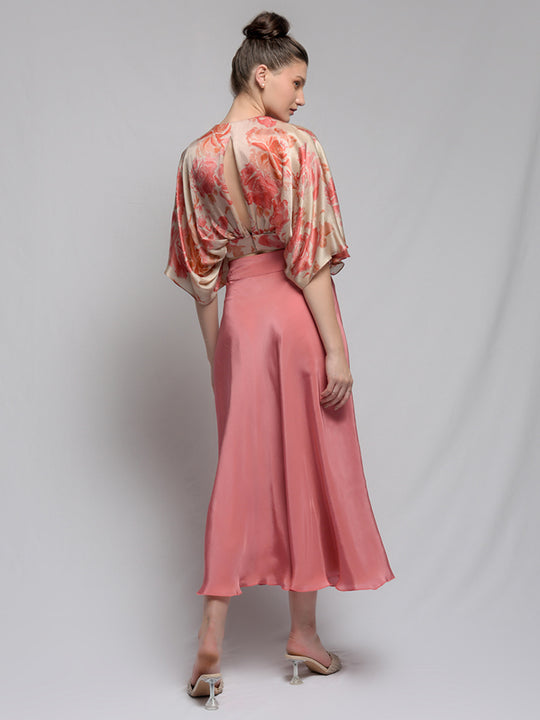 Coral Spread Skirt